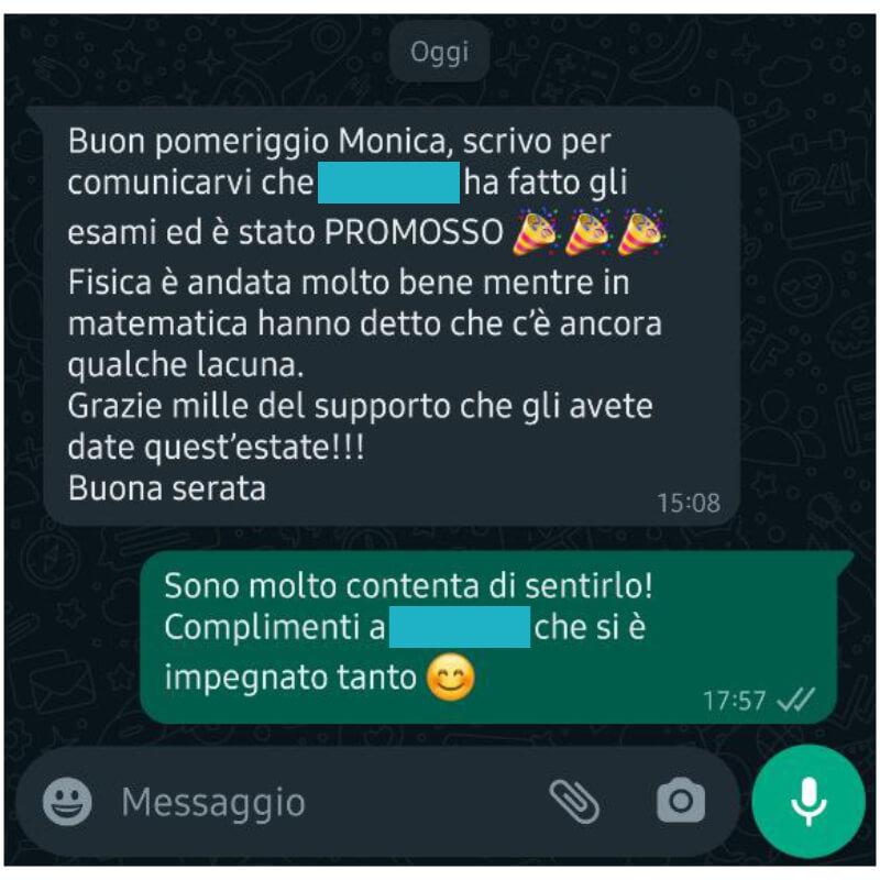 Recensione positiva a Corner4 da parte di un genitore