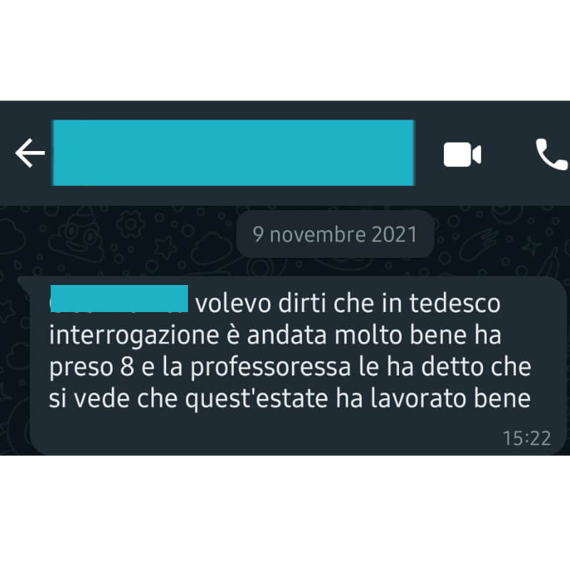 Recensione positiva a Corner4 da parte di un genitore